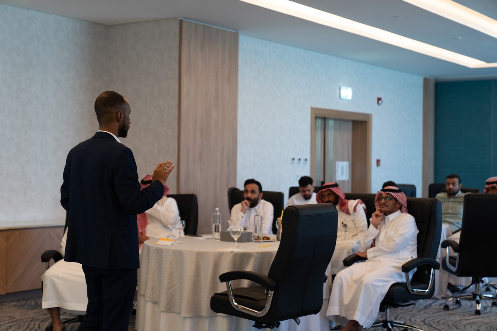 Sanad founder leading a corporate HSE training session